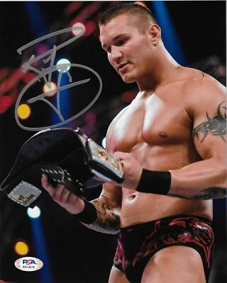 Foto autógrafa firmada por Randy Orton WWE 8x10 #15 con certificado de autenticidad PSA Foto 1 de 2