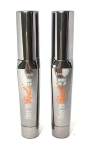 Lot/2 Benefit They're Real Double The Lip ~ Revved Up Red ~ .02 oz - Picture 1 of 2