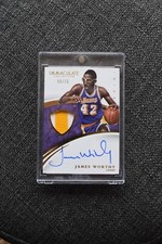 2014-15 Panini Immaculate James Worthy Lakers Immaculate Patch AUTO /75