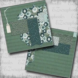 Patchwork NPM - 2 páginas de álbum de recortes prefabricadas - diseño EZ 5641 - Imagen 1 de 2