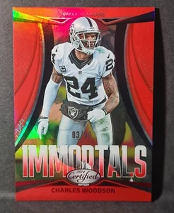 2024 Panini Certified Charles Woodson Immortals Red Mirror Parallel /99 - Picture 1 of 2