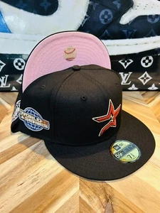 New Era 7 1/2 Houston Astros Myfitteds Exclusive Pink Bottom 2005 Pink Rare - Picture 1 of 4