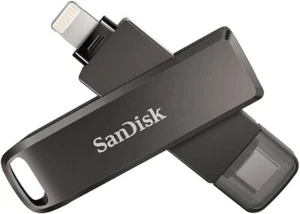 SanDisk iXpand Luxe Flash Drive for iPhone & iPad Lightning & USB-C Connectors - Picture 1 of 8