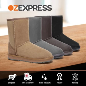 【SALE】AUSTRALIAN SHEPHERD® UGG Boots Sheepskin Wool Short Boots Water Resistant - Picture 1 of 28