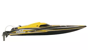 ALPHA MONO-RENNBOOT 1060MM BRUSHLESS 4-6S GELB 80KM/H ARTR mit FB+Regler+Servo - Bild 1 von 5