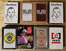 Vintage Playing Card Lot (8 Decks) ~ Complete - Vintage And Modern Brands