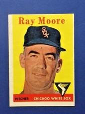 1958 Topps Vintage Baseball cards ~ Ray Moore #249 ~ Chicago White Sox