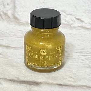 Handschrift Kalligraphie Firma ● Premium GOLD Kalligraphietinte - Bild 1 von 2