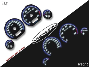 LETRONIX Plasma Tacho Tachoscheiben EL-Dash VW Golf 3 0-260km/h VR6 # - Picture 1 of 1
