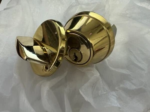Schlage Commercial Heavy Duty IC Format Deadbolt 2 3/4" Backset in Gold - Bild 1 von 4
