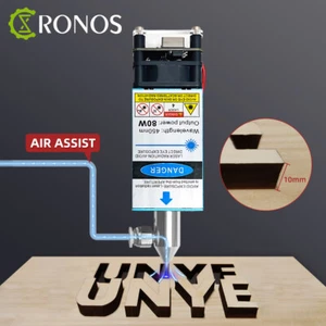 Cabezal de módulo de cortador láser de 80 W con asistencia de aire para máquina de corte de grabado CNC - Imagen 1 de 11