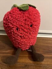 RETIRED Jellycat Amuseable Strawberry Plush Toy HTF  VGUC 12”