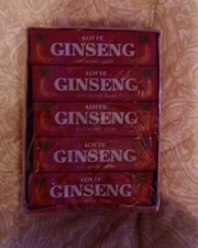 LOTTE GINSENG GUM 1 SEALD BOX OF 20 MANUFACTURED 2004-EXPIRED 2006