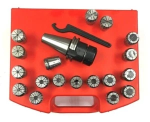 ER-32 CAT 40 V-FLANGE SPRING COLLET CHUCK SET 3900-4029 BRAND NEW 1C - Picture 1 of 5