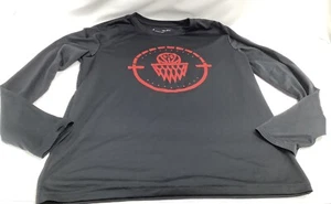 Under Armour Basketball Black Long Sleeve Youth L Loose Fit Shirt 211005J/BSB - Picture 1 of 8