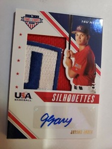 JAYSON JONES 2020 USA PANINI ROOKIE AUTO LOW#'D 3/4. SILHOUTTES 