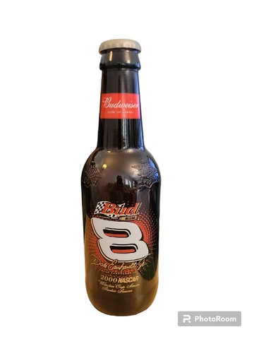 Budweiser Bud Dale Earnhardt Jr #8 Nascar 2000 Winston Glass Beer Bottle Rookie Cover