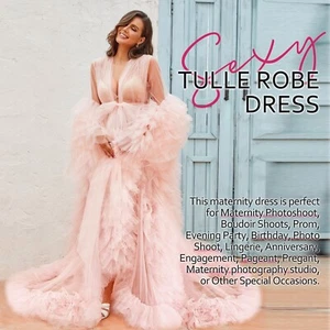 Maternity Sleepwear Robe Women Dresses Pregnant Gowns for Photo Shoot Photograph - Picture 1 of 20
