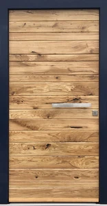 Massive individuell hergestellte Haustür in Holz, 78 mm - Bild 1 von 1