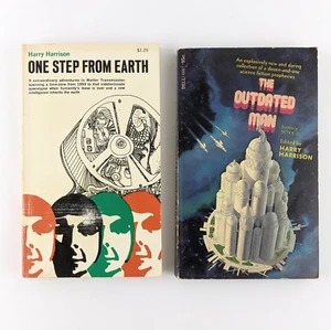 Harry Harrison Vintage Sci-Fi Anthologies, The Outdated Man, One Step From Earth - Picture 1 of 15