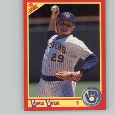 1990 Score Chris Bosio Milwaukee Brewers #283