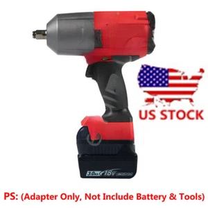 1x for Makita 18V Li-ion Battery to fits Milwaukee M18 18V Cordless Tool Adapter - Picture 1 of 3