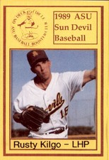 1989 Arizona State Boosters #17 Rusty Kilgo Houston Texas TX Baseball Card