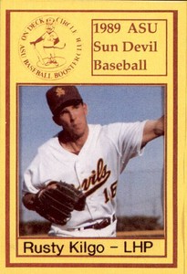 1989 Arizona State Boosters #17 Rusty Kilgo Houston Texas TX Baseball Card
