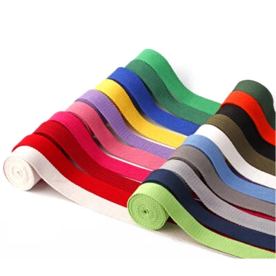 Cotton Webbing Tape Belting Fabric Strap Bag Making Strapping Width 20/32/50mm