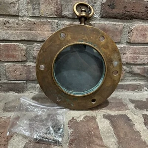Large Heavy Duty Nautical Bronze/Brass Antique Vintage 10” Porthole ALL ORIGINAL - Picture 1 of 10