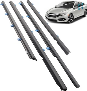 Weatherstrip Window Seal Car Window Moulding Trim,Compatible with2012-2015 Civic - Picture 1 of 7
