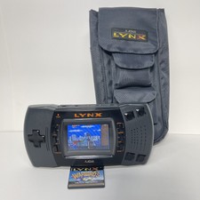 Fully Refurbished/recapped Atari Lynx II 2 MCWill Upgrade Mod, W/ Case & 1 Game