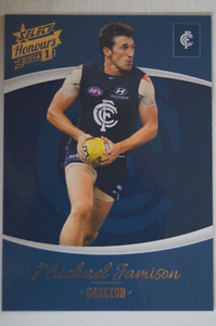 Carlton Blues AFL Football Select Honours Series 1 Football Card Michael Jamison