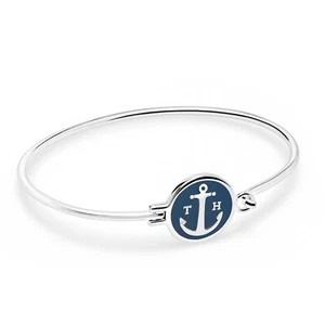 Tom Hope Sapphire Blue Armband Armreif Metall Anker Blau Größe S 18 cm TM0300 - Bild 1 von 5