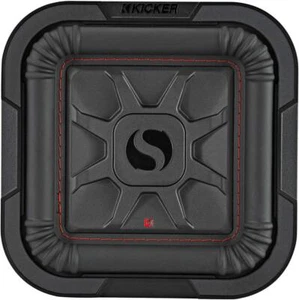 KICKER 46L7T82 Thin Dual 2 Ohm Coil 8" Solobaric Subwoofer 350 W RMS, 700 W Peak - Picture 1 of 7