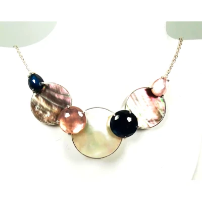 Collar IPPOLITA $1495 Colección Rock Candy Dobletes Multicolor y Concha Negra Foto 1 de 4