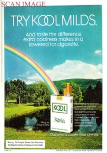 1973 Advert KOOL Mild Cigarettes Tobacco Original RAINBOW Print Ad 718/54 - Picture 1 of 1