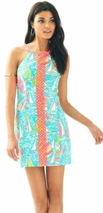 LILLY PULITZER Sasha Etuikleid U Gotta Regata Segelboote Größe 12 gebraucht, in einwandfreiem Zustand - Bild 1 von 6
