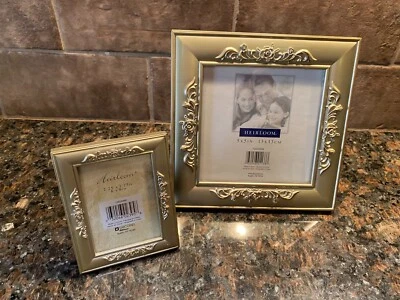 Heirloom 5"x5" & 2.25" x 3.25" Picture Frames (2) - Image 1 of 4