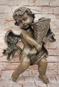 A Moreau Vintage Bronze Putti Home Office Kirche Dekoration Skulptur Kunst - Bild 1 von 10