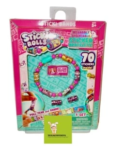 STICKI ROLLS Pulsera Adhesiva CUENTAS ROSAS Tirar de Desgarrar y Compartir 2025 Nuevo **LEER** - Imagen 1 de 1