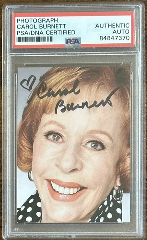 CAROL BURNETT SIGNED PHOTOGRAPH PSA DNA CERTIFIED AUTOGRAPH VINTAGE SHOW PICTURE Cover