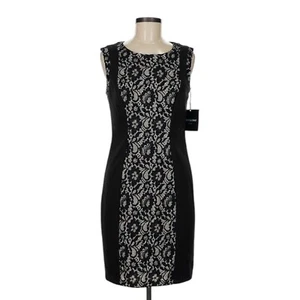 Cynthia Rowley Black Lace Pencil Dress Womens 8 Whimsigoth Cocktail NEW w/ Tag - Picture 1 of 12