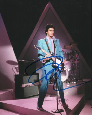 RICK SPRINGFIELD SIGNED BLUE SUIT 8X10 Cover