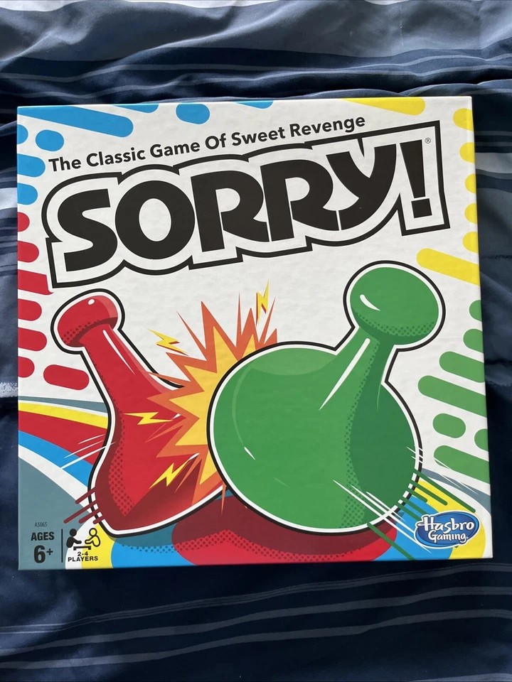 New! Sorry! Kids Family Board Game, Hasbro - Classic Game of Sweet Revenge, Gift - Image 1 of 1