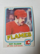 1981-82 O-PEE-CHEE NHL HOCKEY #93 GARY MCADAM CALGARY FLAMES