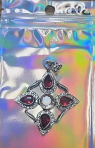 No 282 Gorgeous Mozambique garnet necklace - Picture 1 of 1