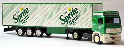 Volvo F12 Globetrotter Semirimorchio Autoarticolato Trink Sprite Luce 1:87 - Immagine 1 di 4