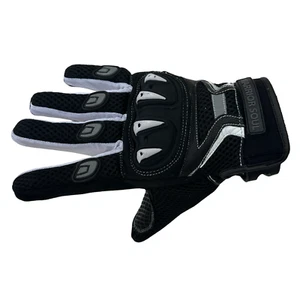 Air Mesh Motorcycle Gloves For Men - Black & White - Picture 1 of 3