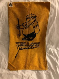 Yellow Jaundice Golf Towel - Picture 1 of 5